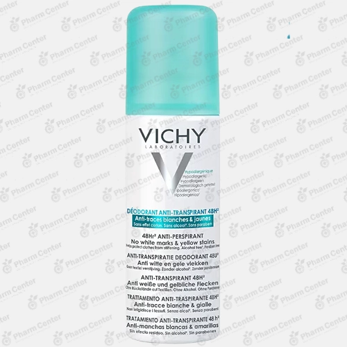Vichy дезодорант-антиперспирант спрей против белых и желтых пятен 48ч 125мл