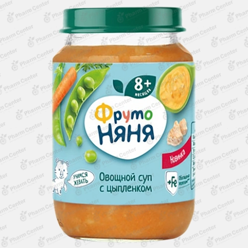 ФрутоНяня խյուս բանջարեղենային ապուր հավի մսով (9 ամս+) 190գ №1