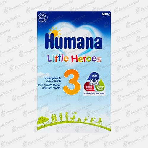 Humana №3 կաթնախառնուրդ Օմեգա 3-ով (10 ամս.+) 600գ