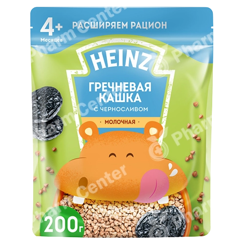 Heinz շիլա կաթնային հնդկաձավարով, սալորաչրով և օմեգա 3-ով (4 ամս.+) 200գ