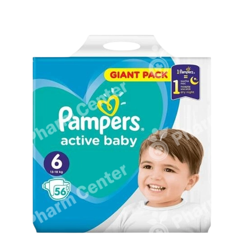 Pampers Active Baby №6 տակդիրներ 13-18 կգ x 56