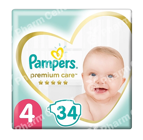 Pampers Premium Care №4 տակդիրներ 9-14 կգ x 34