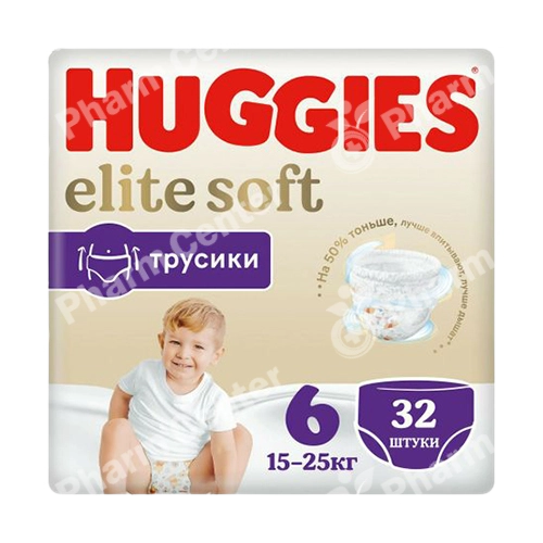 Huggies Elite Soft №6 վարտիքներ 15-25 կգ x 32