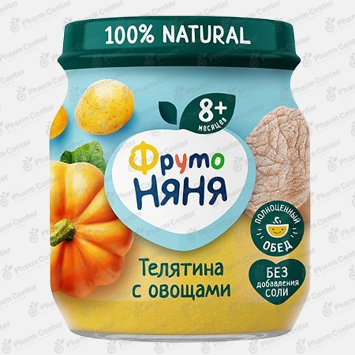 ФрутоНяня խյուս հորթի միս, բանջարեղեն (8 ամս+) 100գ №1
