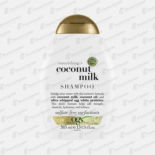 OGX 4380 Шампунь  питательный с кокосовым молоком  385мл