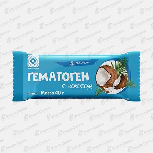 Гематоген с кокосом 40г