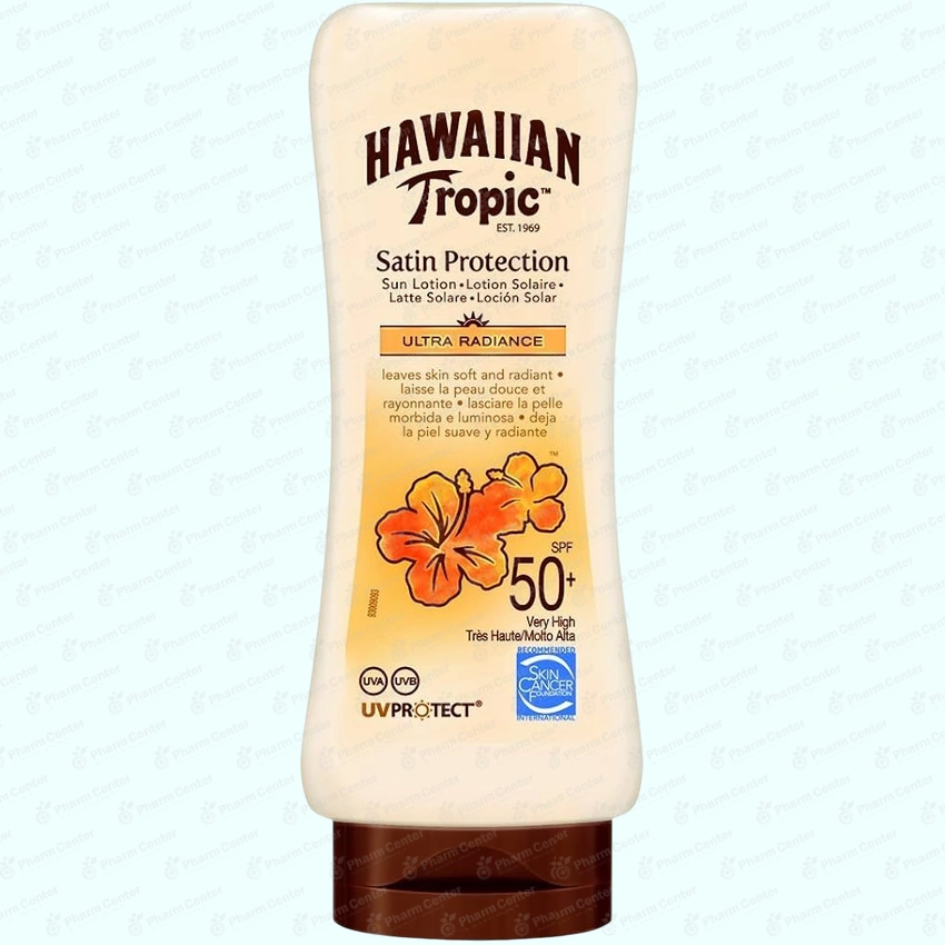 Гавайан Тропик солнцезащ SPF50 лосьон Атласная Защита д/тела и лица 180мл