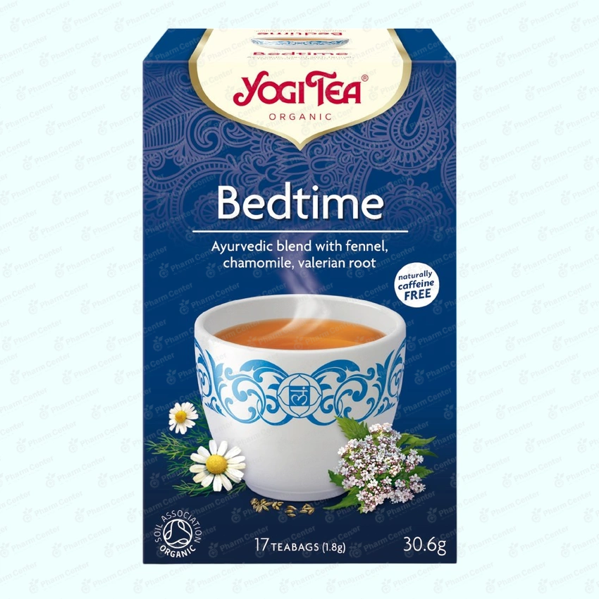Чай в пакетиках YOGI TEA Bedtime Ройбуш перед сном, ваниль 1,8г х 17