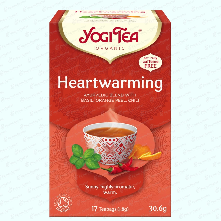 Чай в пакетиках YOGI TEA Heartwarming, Согревающий сердце 1,8г х 17