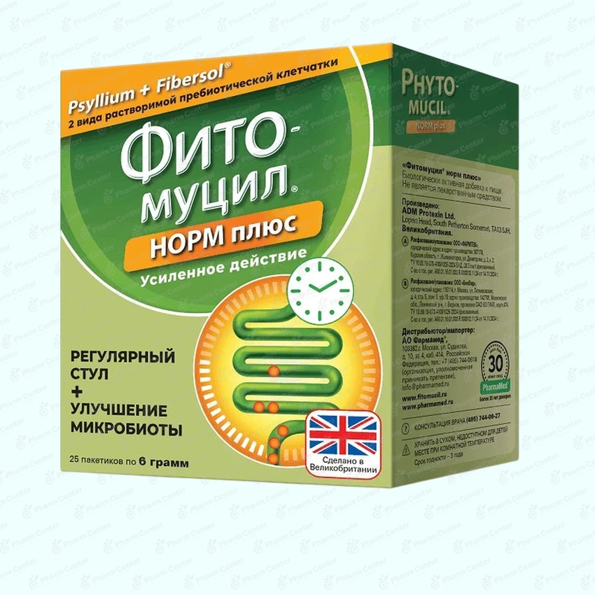 Фитомуцил норм плюс пак 6г x 25