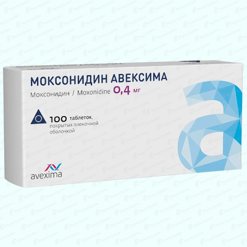 Моксонидин 0.4 мг таб х 100