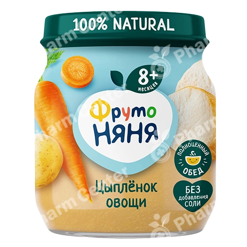 ФрутоНяня խյուս ճուտիկ, բրինձ և բանջարեղեն (8 ամս+) 100գ №1