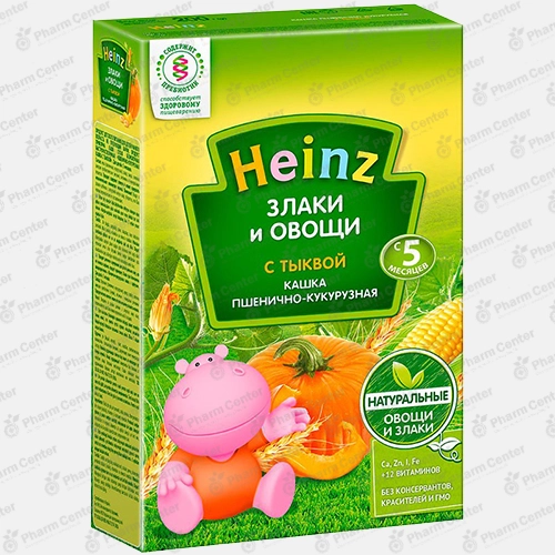 Heinz շիլա ոչ կաթնային՝ ցորեն, եգիպտացորեն և դդումով (5ամս+) 200գ №1