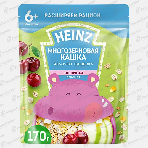 Heinz շիլա կաթնային՝ «Համեղ» հացահատիկներ, խնձոր և բալ (6 ամս+) 170գր №1