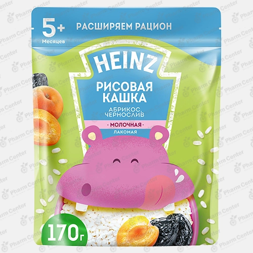 Heinz շիլա կաթնային՝ «Համեղ» բրինձ, ծիրան և սալորաչիր (5 ամս+) 170գր №1