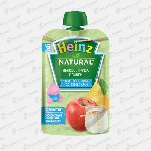 Heinz խյուս խնձոր, տանձ և սերուցք (6 ամս.+) 90գ պաուչ №1