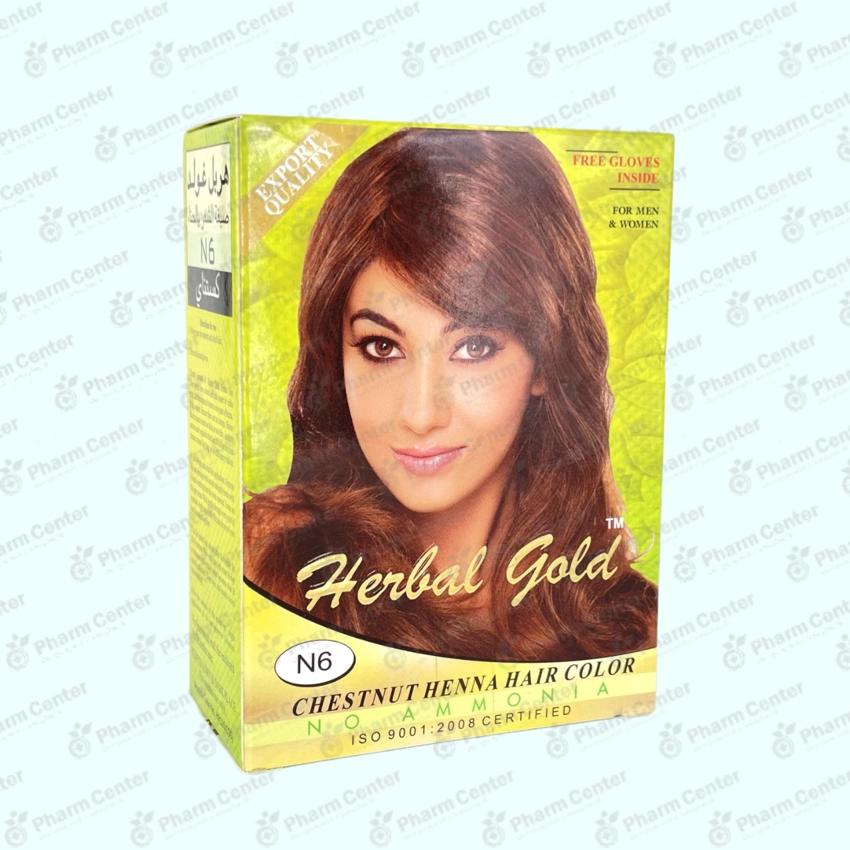Հինա շագանակագույն Herbal Gold N 6 10գ x 6