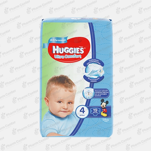 Huggies Ultra Comfort (4) տակդիրներ տղաների համար (8 - 14 կգ) №19