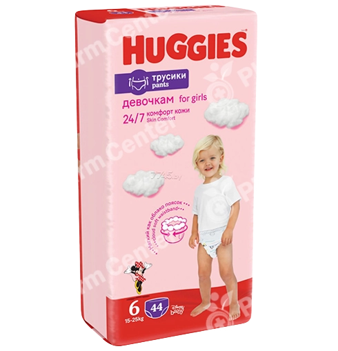 Huggies №6 վարտիքներ աղջիկների համար 15-25 կգ x 44