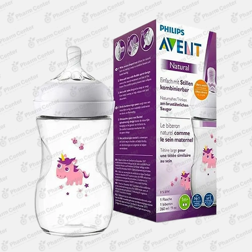 Avent շիշ նկարով "Միաեղջյուր" 260 մլ