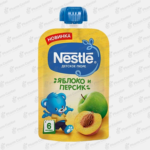 Nestle խյուս մրգային՝ խնձոր դեղձ 6 ամս+ 90գ